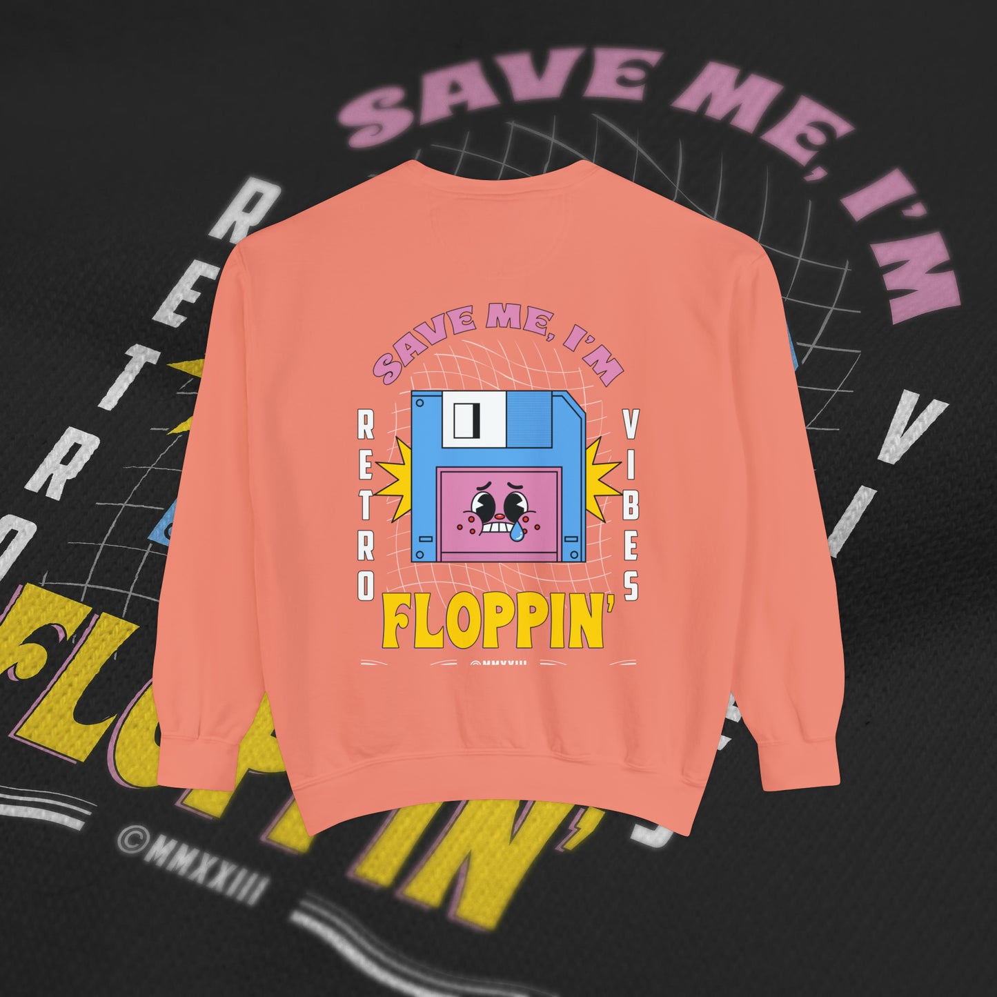 Save Me, I'm Floppin' - Terracotta - Crewneck