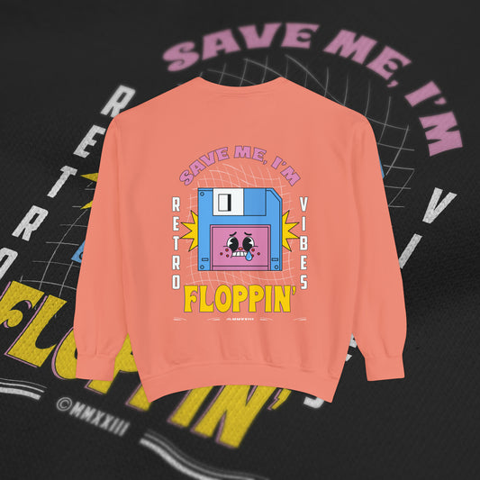 Save Me, I'm Floppin' - Terracotta - Crewneck