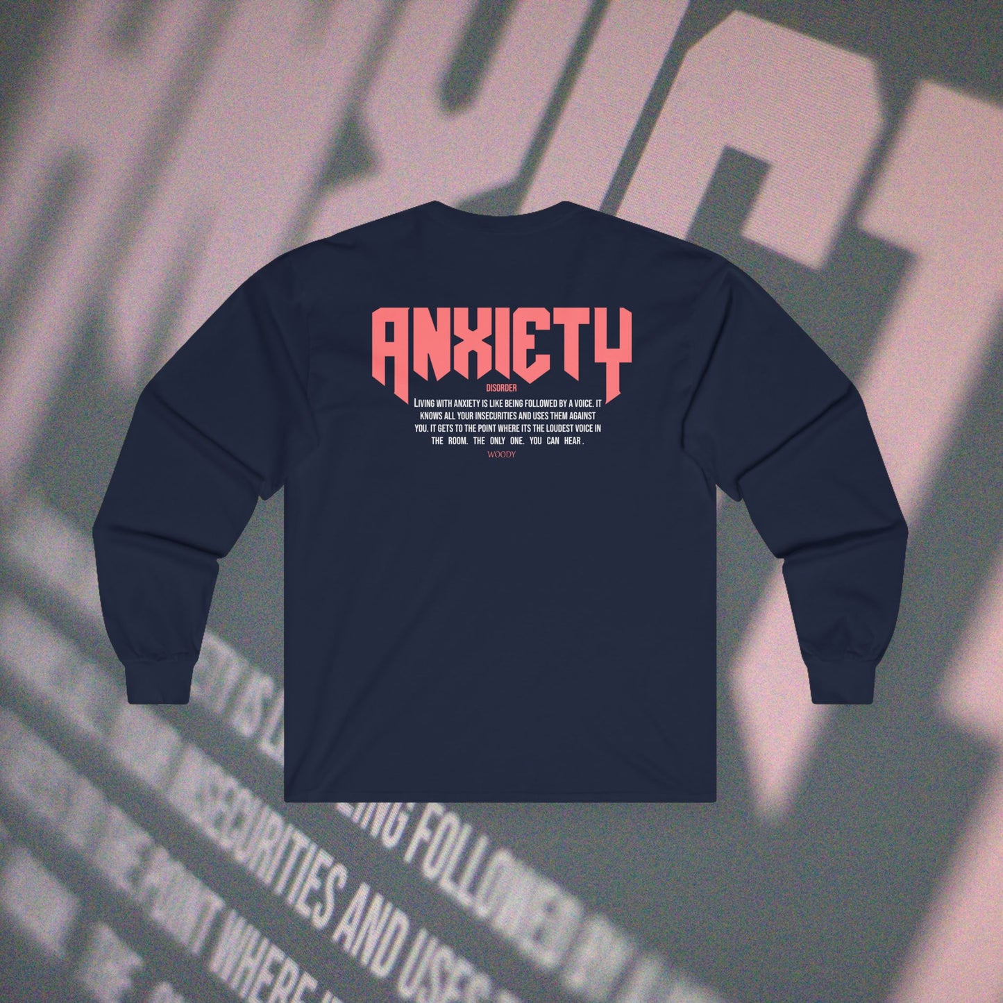 Anxiety - Navy - Long Sleeve