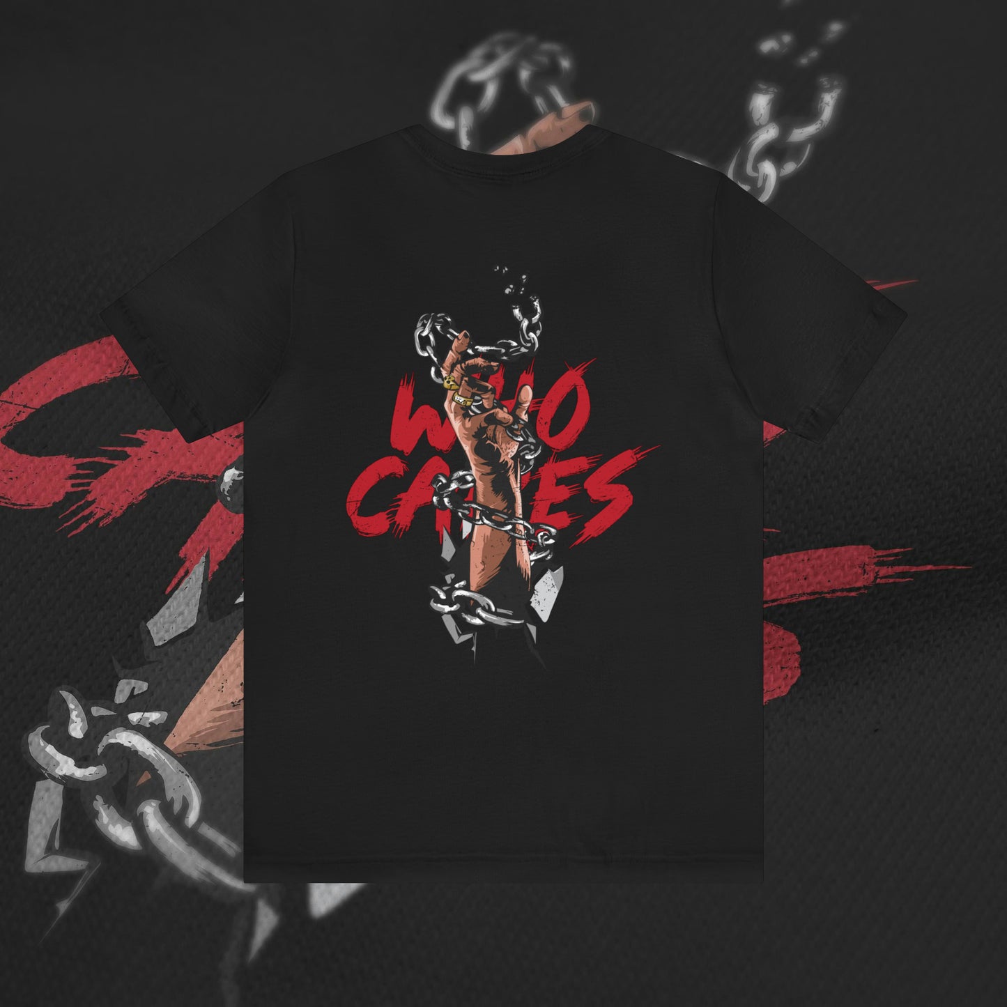 Who Cares - Black - T-Shirt