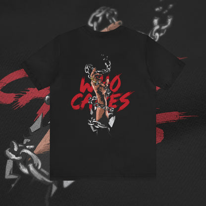 Who Cares - Black - T-Shirt