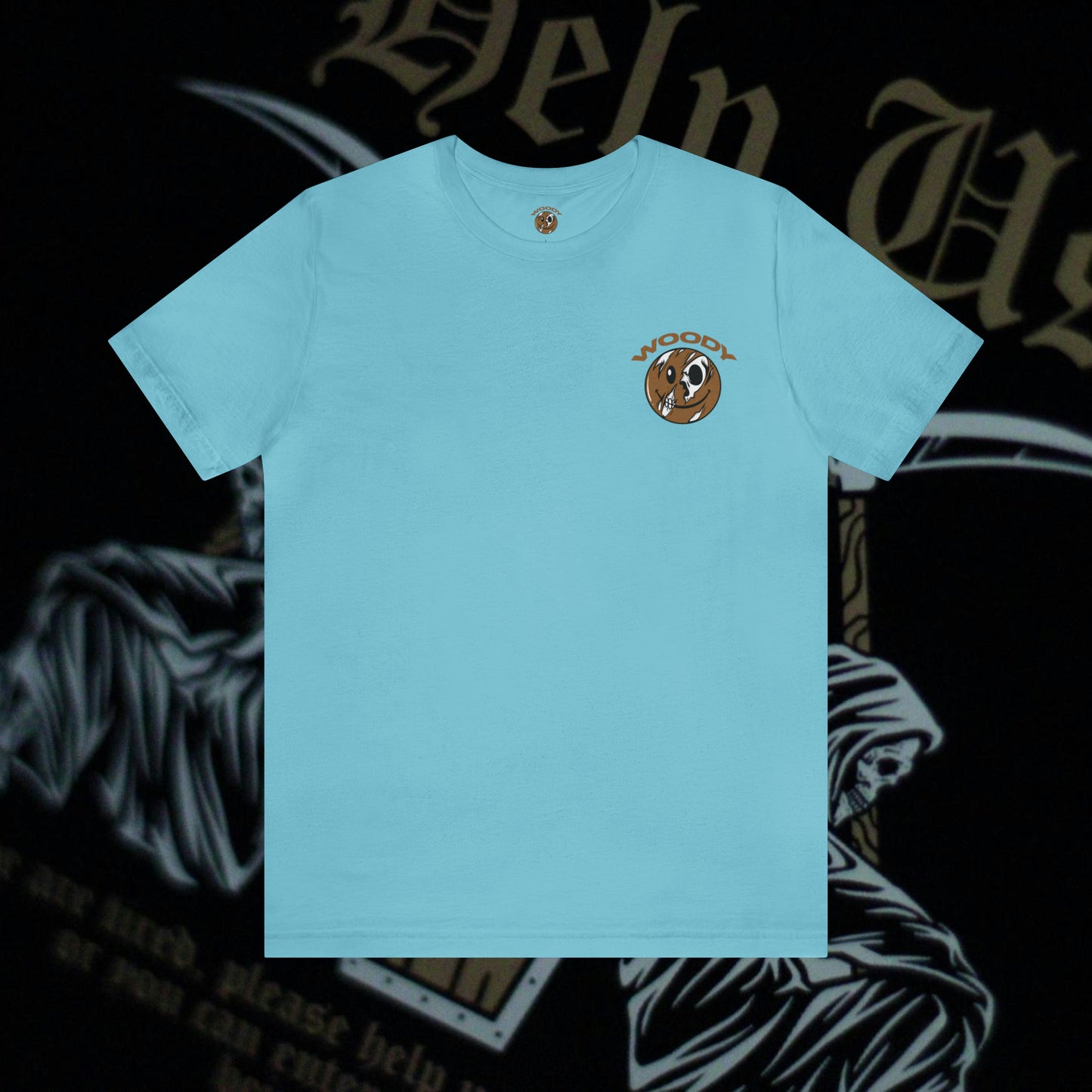 Help Us - Turquoise - T-Shirt