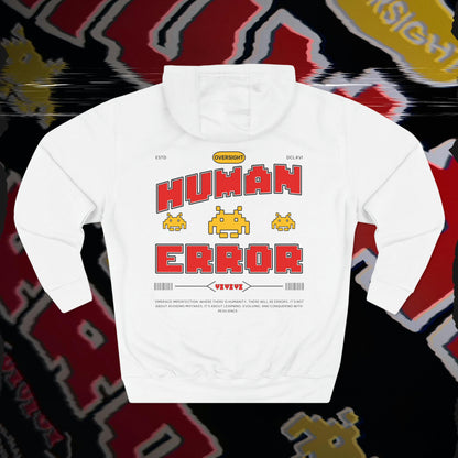 Human Error - White - Hoodie