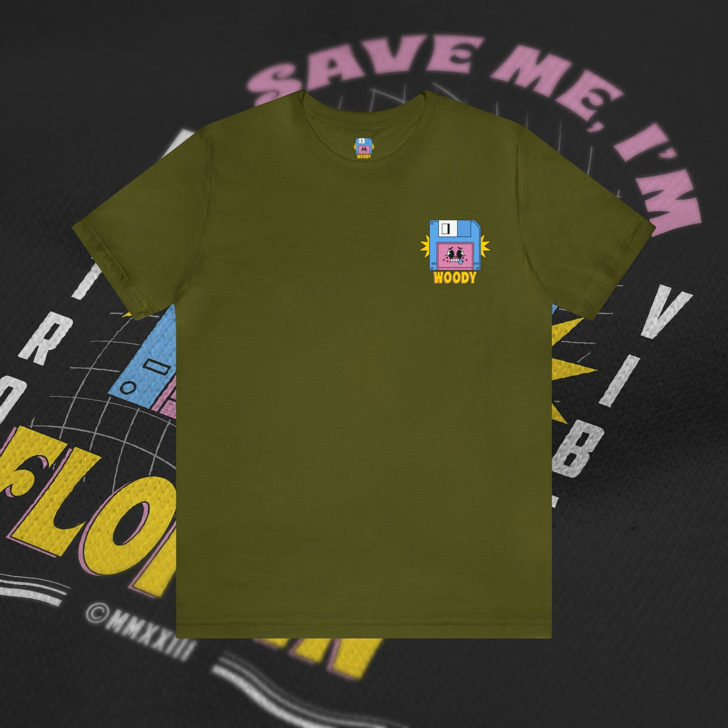 Save Me, I'm Floppin' - Olive - T-Shirt