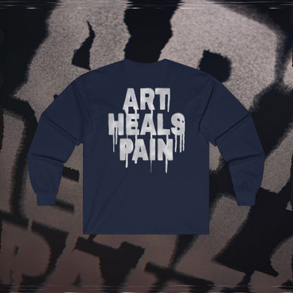 Art Heals Pain - Navy - Long Sleeve