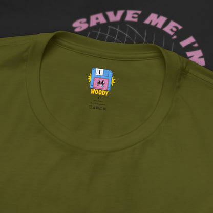 Save Me, I'm Floppin' - Olive - T-Shirt