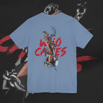 Who Cares - Steel Blue - T-Shirt
