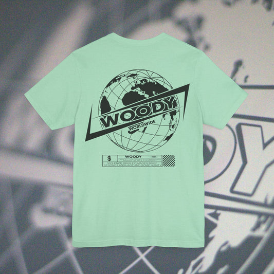 Woody Worldwide - Heather Mint - T-Shirt