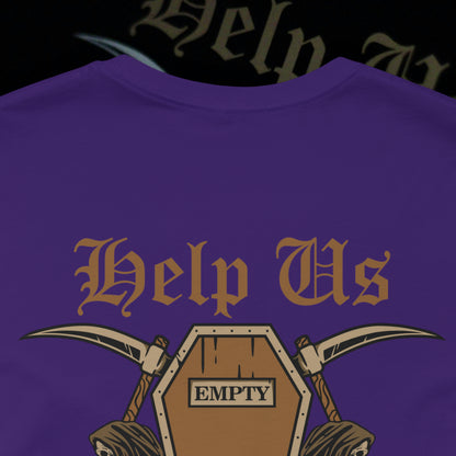 Help Us - Purple - T-Shirt