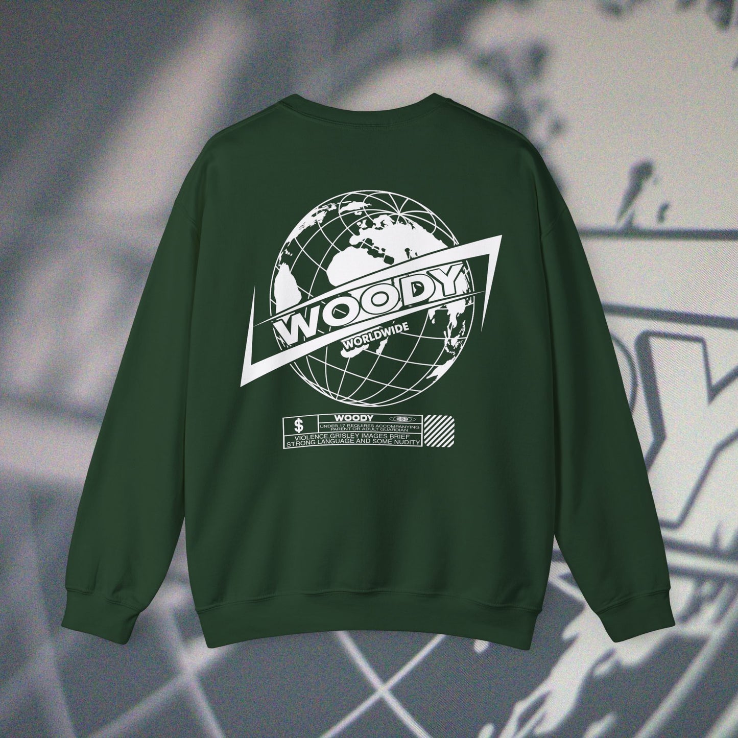 Woody Worldwide - Forest Green - Crewneck