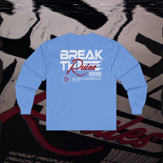 Break The Rules - Carolina Blue - Long Sleeve T-Shirt