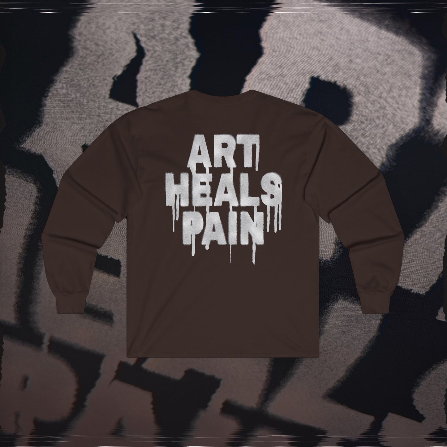 Art Heals Pain - Brown - Long Sleeve