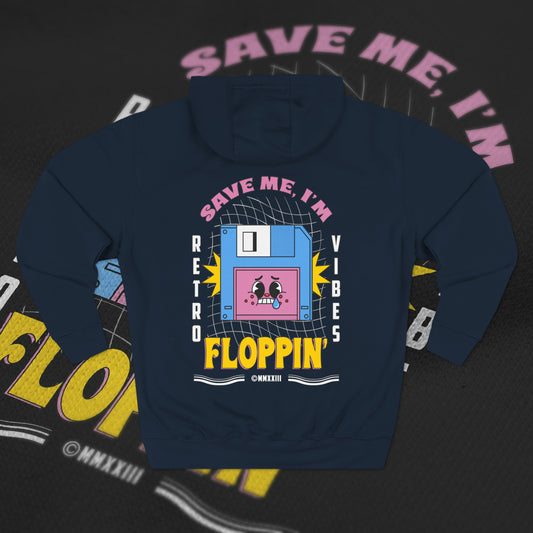 Save Me, I'm Floppin' - Navy - Hoodie