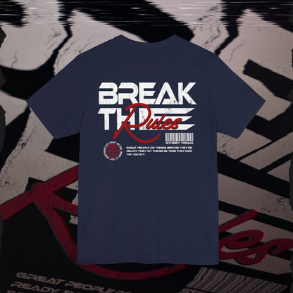 Break The Rules - Navy - T-Shirt
