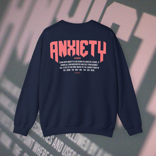 Anxiety - Navy - Crewneck