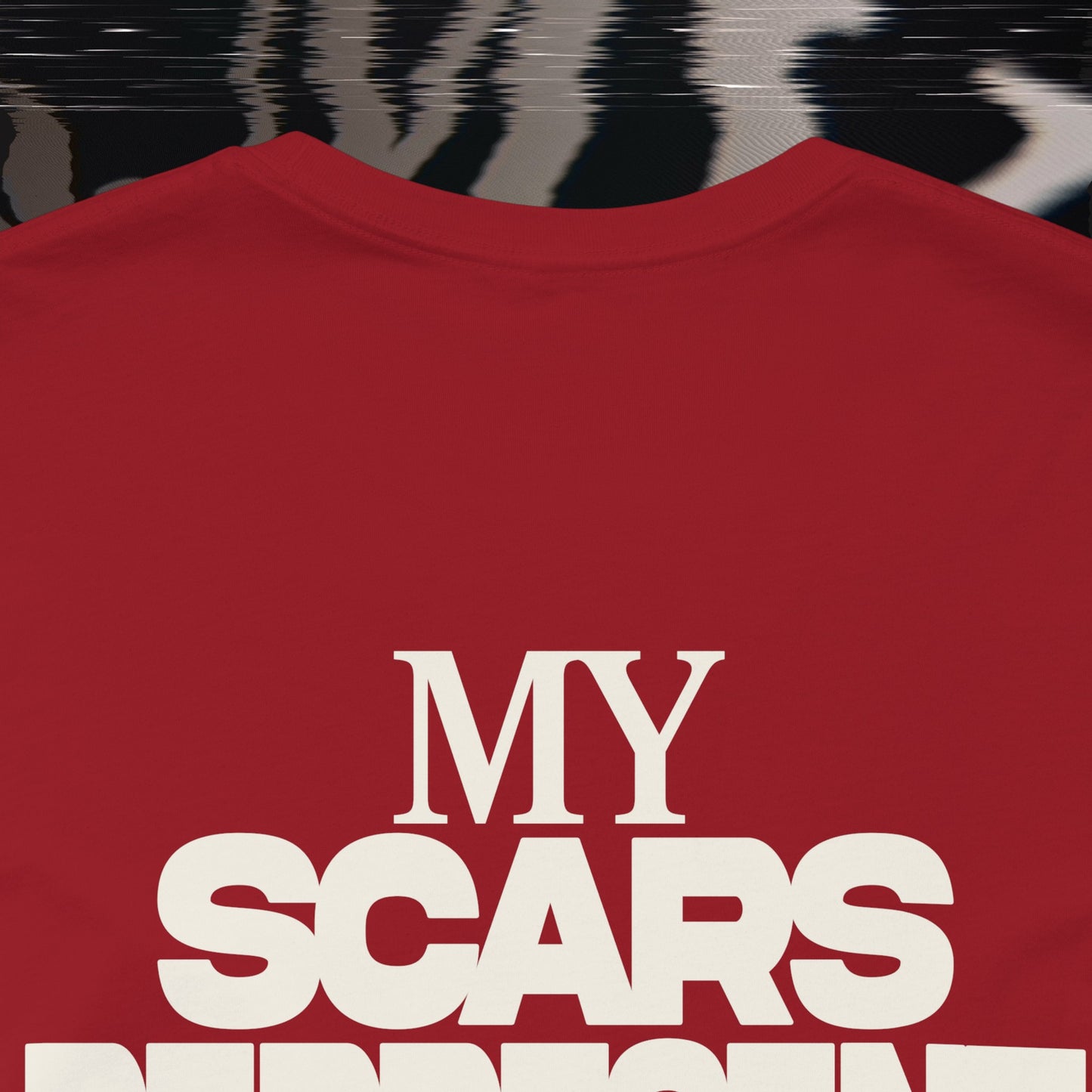 My Scars Represent My Mercy - Canvas Red - T-shirt