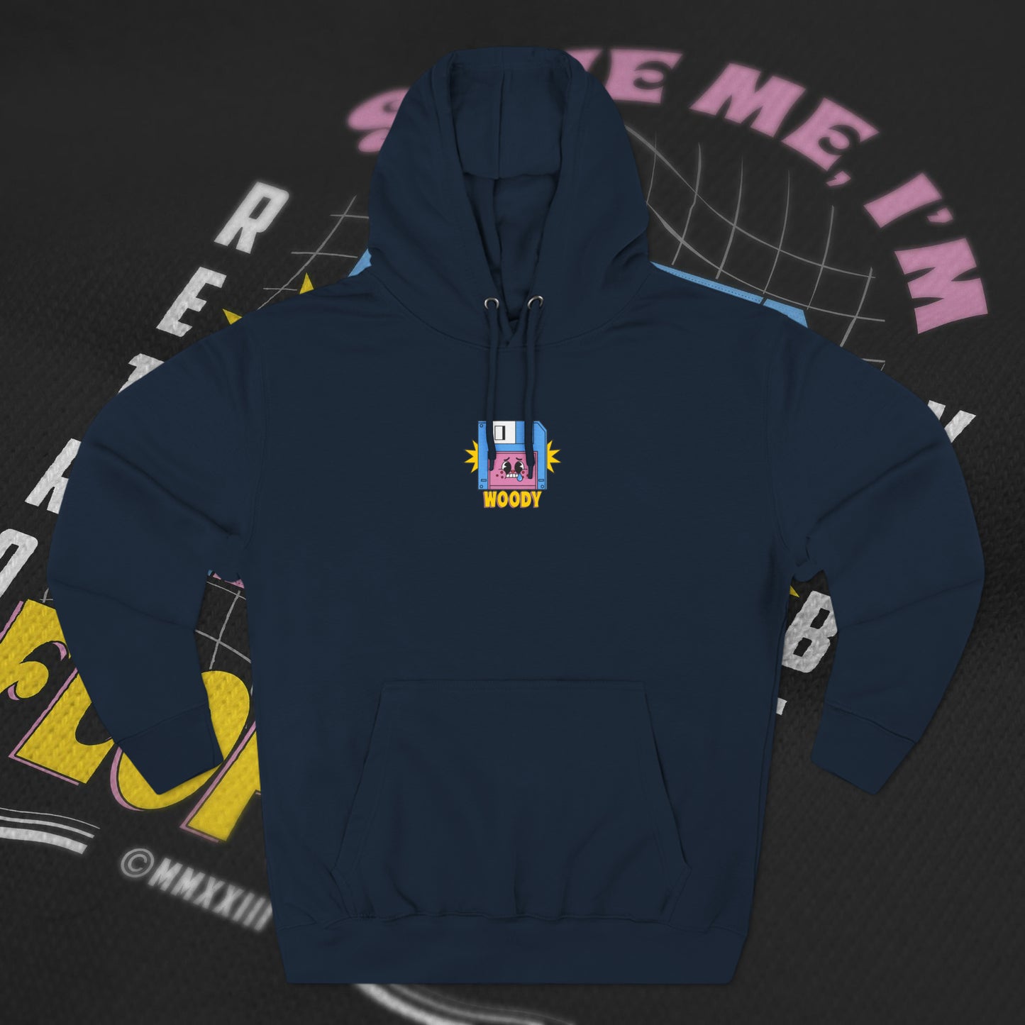 Save Me, I'm Floppin' - Navy - Hoodie