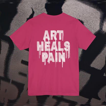 Art Heals Pain - Pink - T-Shirt