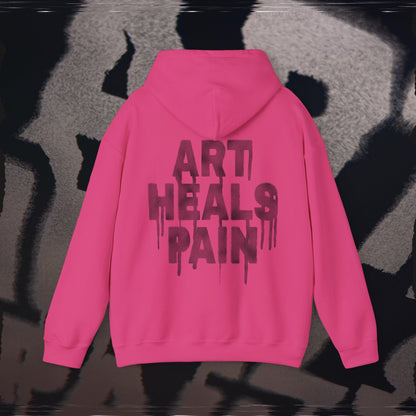 Art Heals Pain - Pink - Hoodie