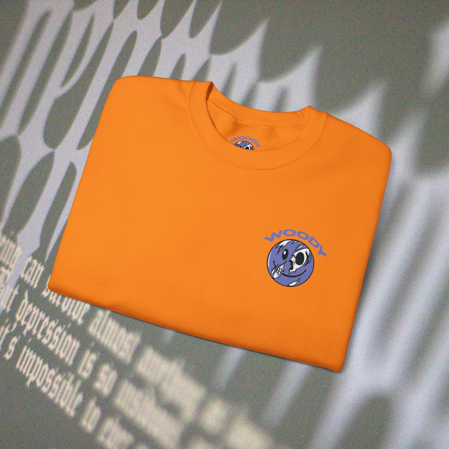 Depression - Safety Orange - Crewneck