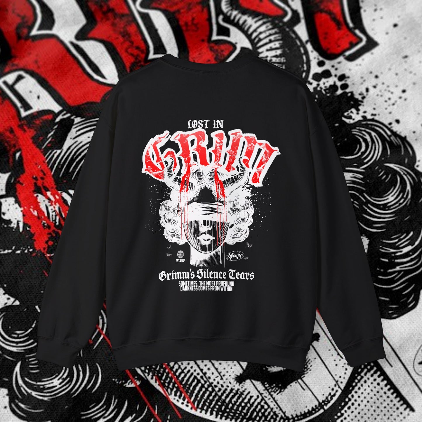 Lost In Grim - Black - Crewneck