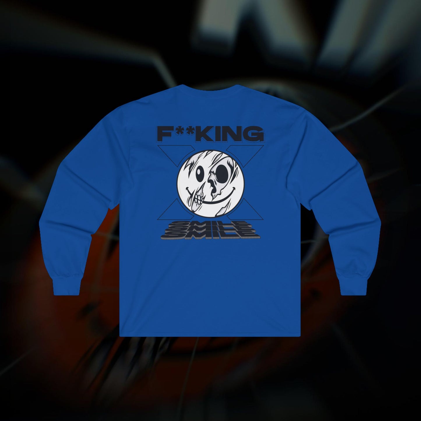 F**KING SMILE - Blue - Long Sleeve