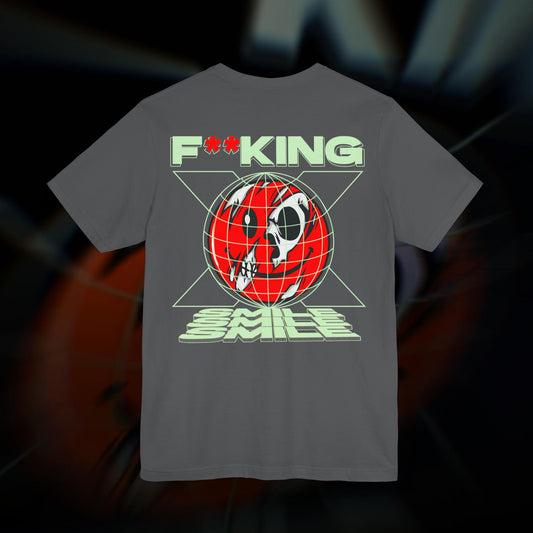 F**KING SMILE - Asphalt - T-Shirt