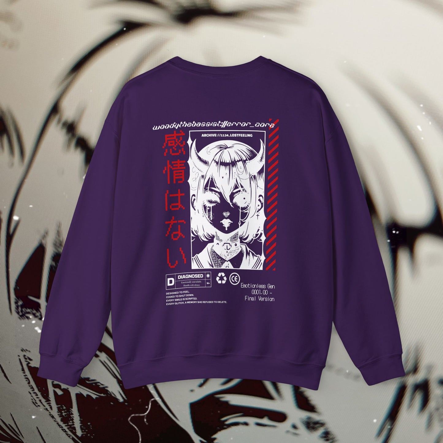 EMOTIONLESS_GEN - Purple - Crewneck