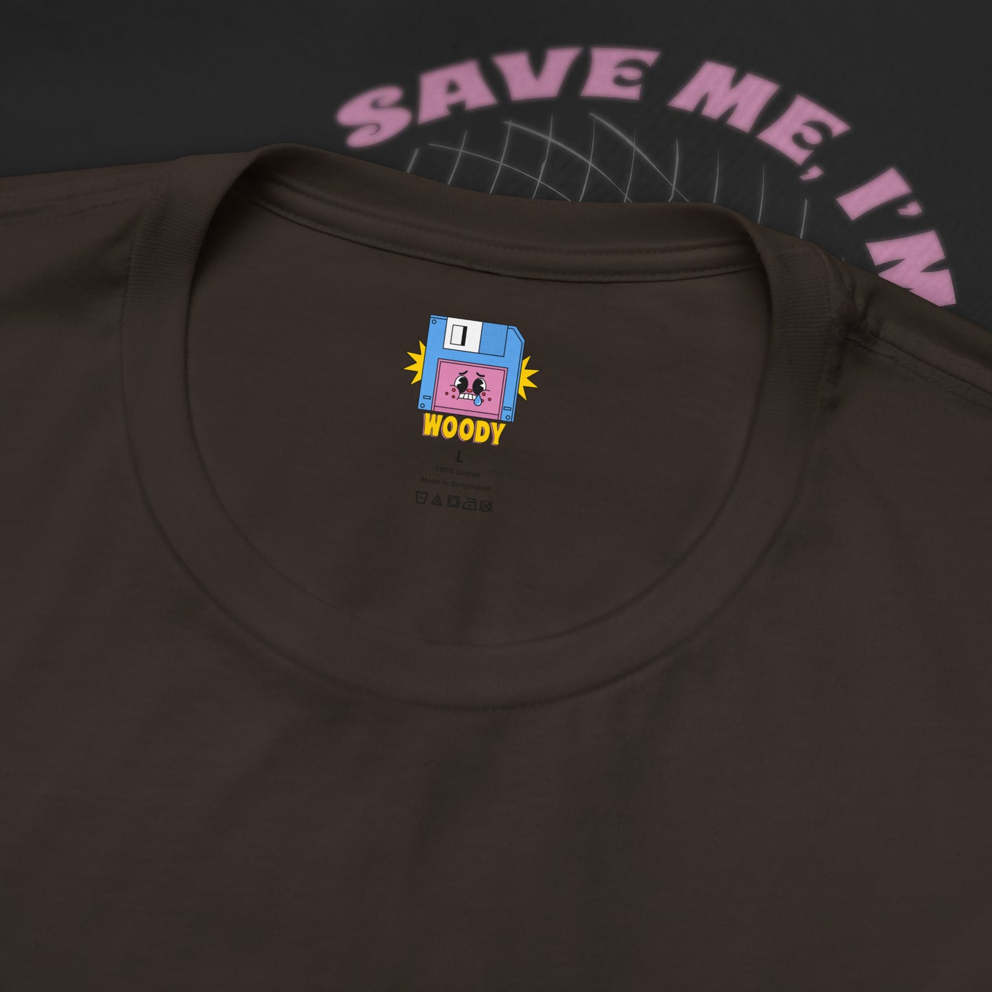 Save Me, I'm Floppin' - Brown - T-Shirt