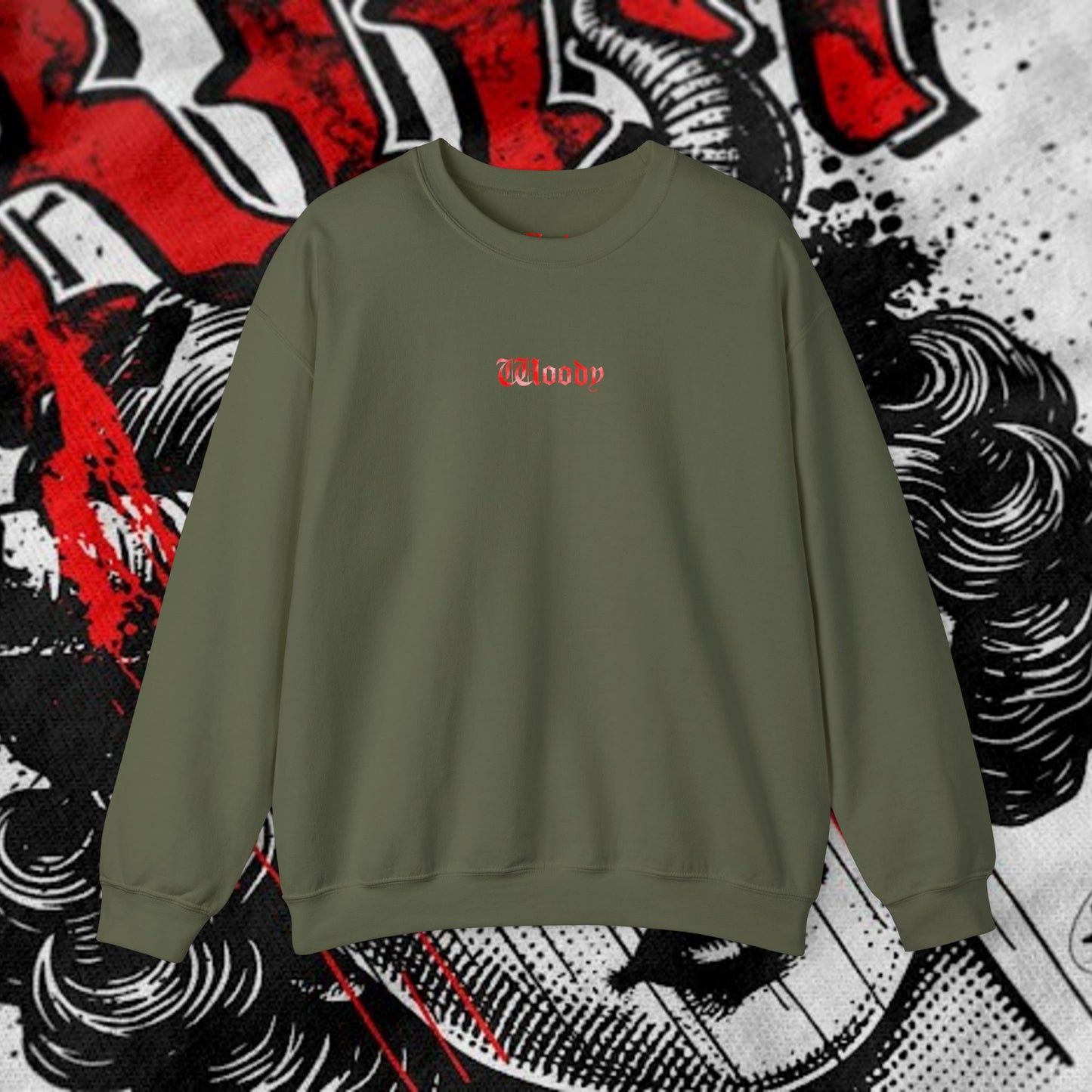 Lost In Grim - Military Green - Crewneck