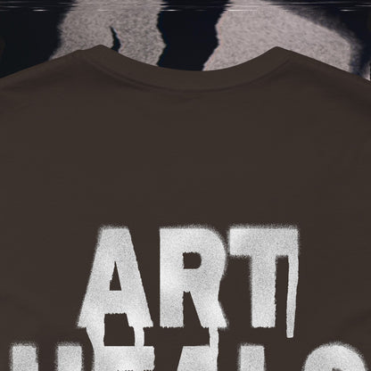 Art Heals Pain - Brown - T-Shirt