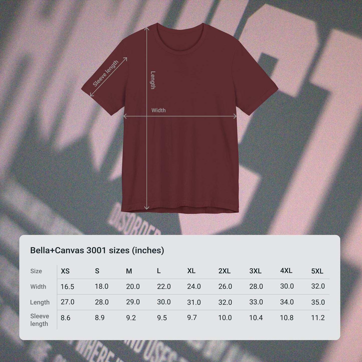 Anxiety - Maroon - T-Shirt