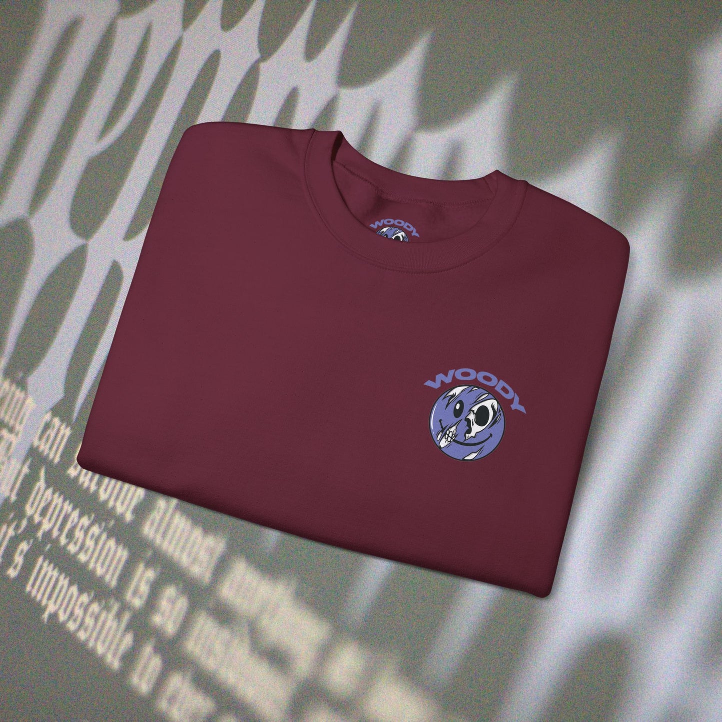 Depression - Maroon - Crewneck