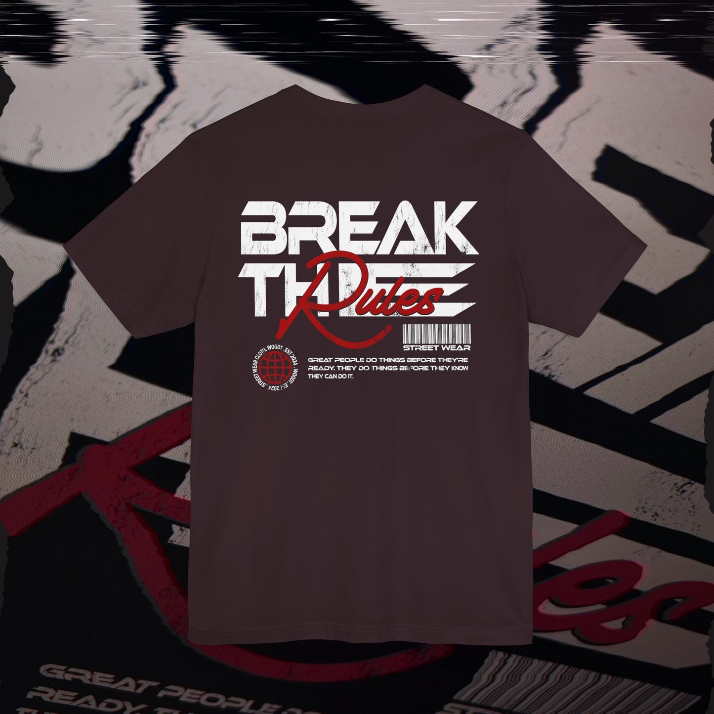 Break The Rules - Oxblood - T-Shirt