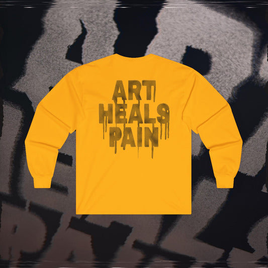 Art Heals Pain - Gold - Long Sleeve