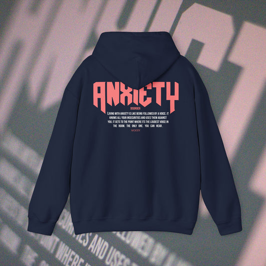 Anxiety - Navy - Hoodie
