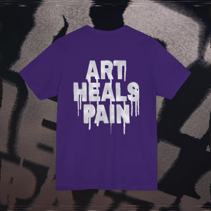 Art Heals Pain - Purple - T-Shirt