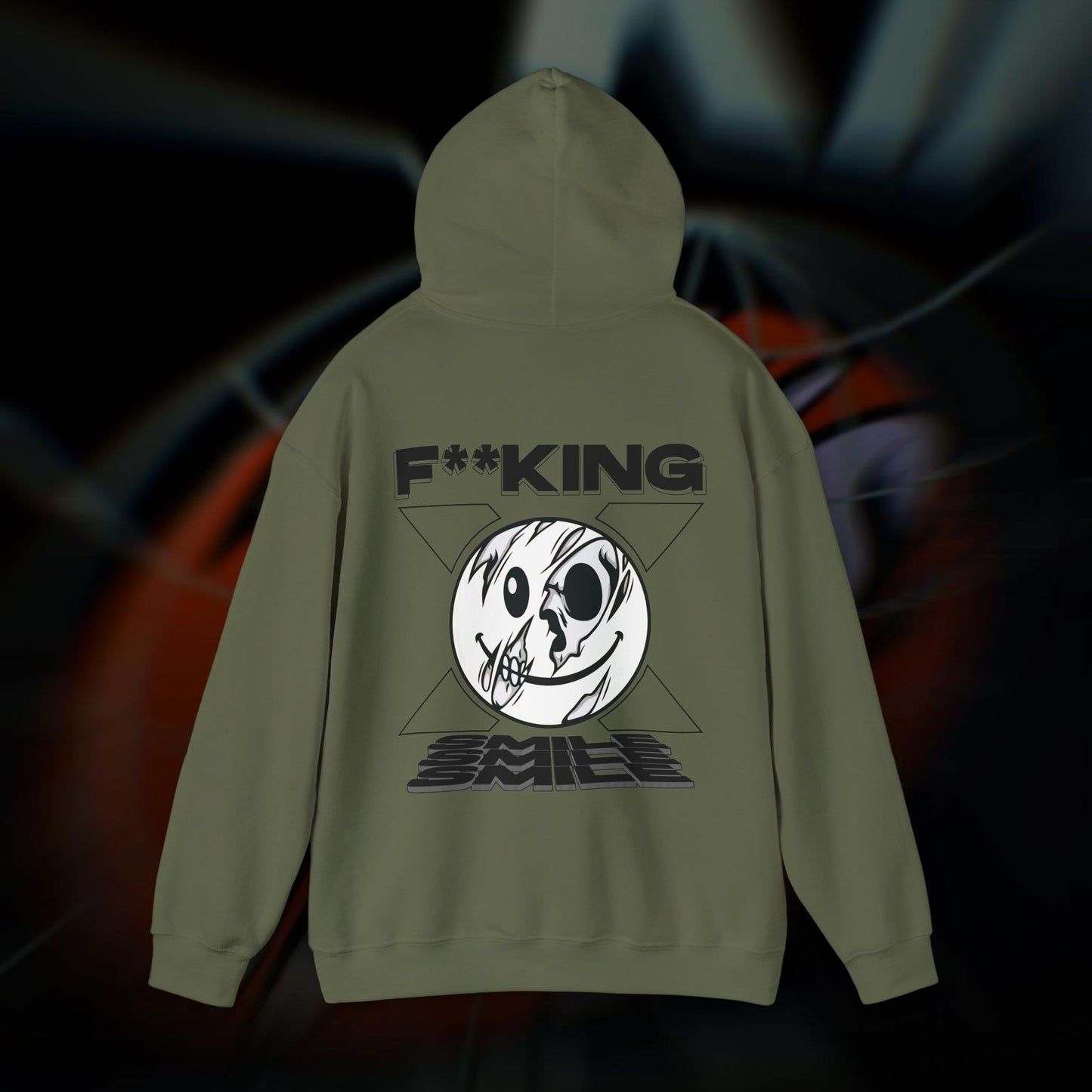 F**KING SMILE! - Military Green - Hoodie