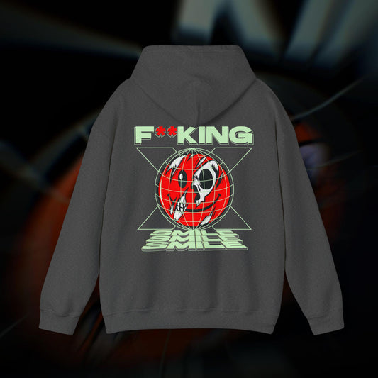 F**KING SMILE! - Dark Heather - Hoodie