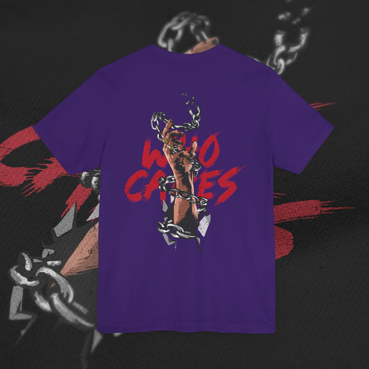 Who Cares - Purple - T-Shirt