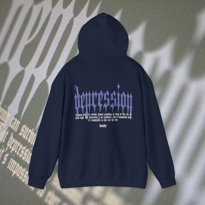 Depression - Navy - Hoodie