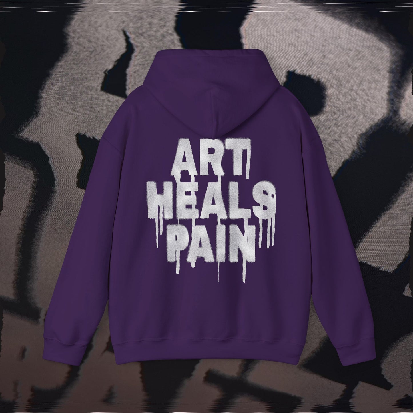 Art Heals Pain - Purple - Hoodie