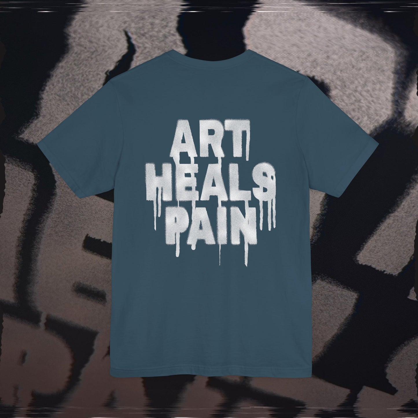 Art Heals Pain - Deep Teal - T-Shirt