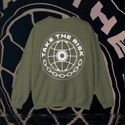 Take The Risk - Military Green - Crewneck