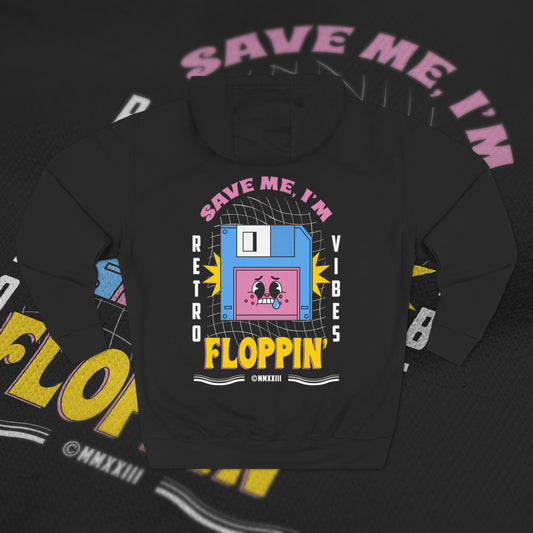 Save Me, I'm Floppin' - Black - Hoodie