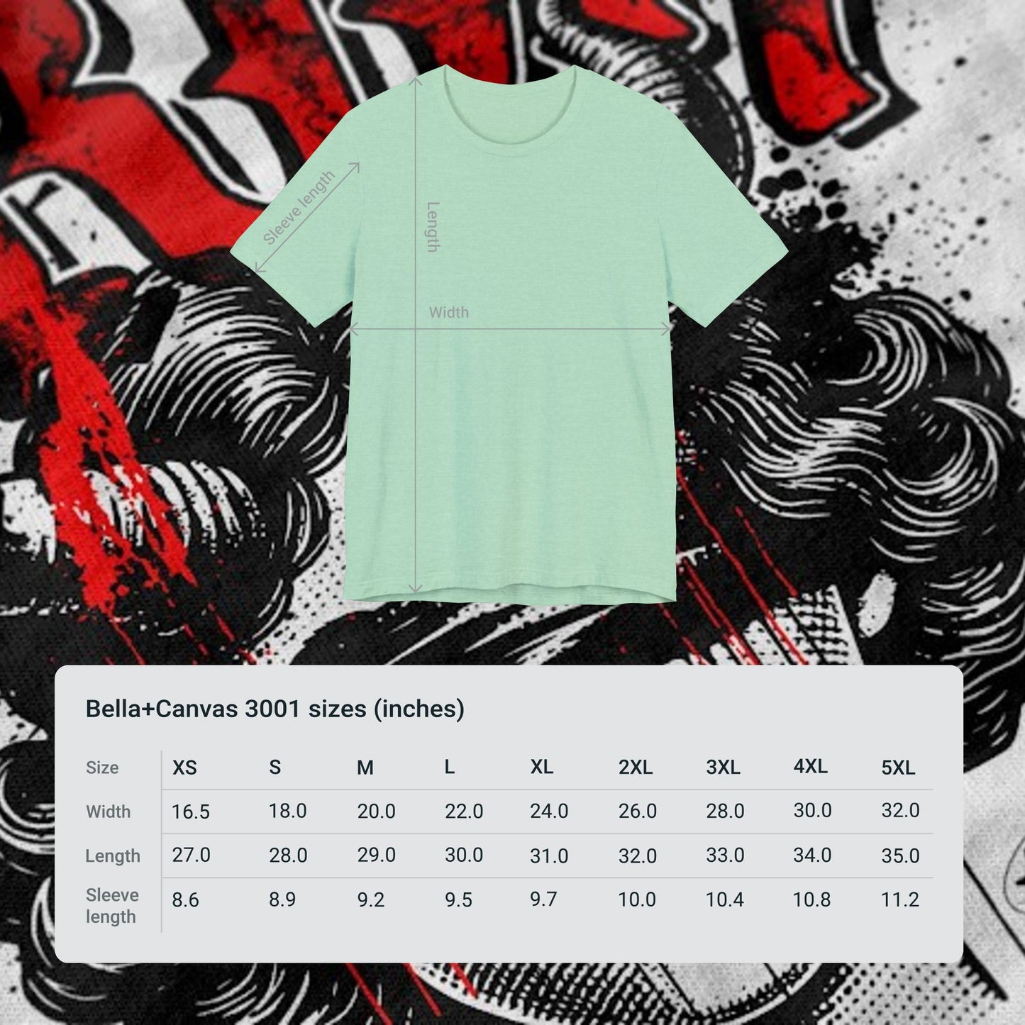 Lost In Grim - Heather Mint - T-Shirt