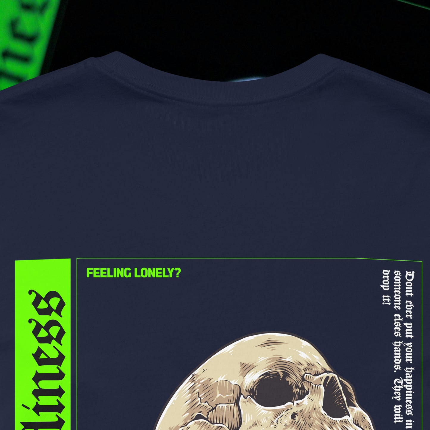 Loneliness - Navy - T-Shirt