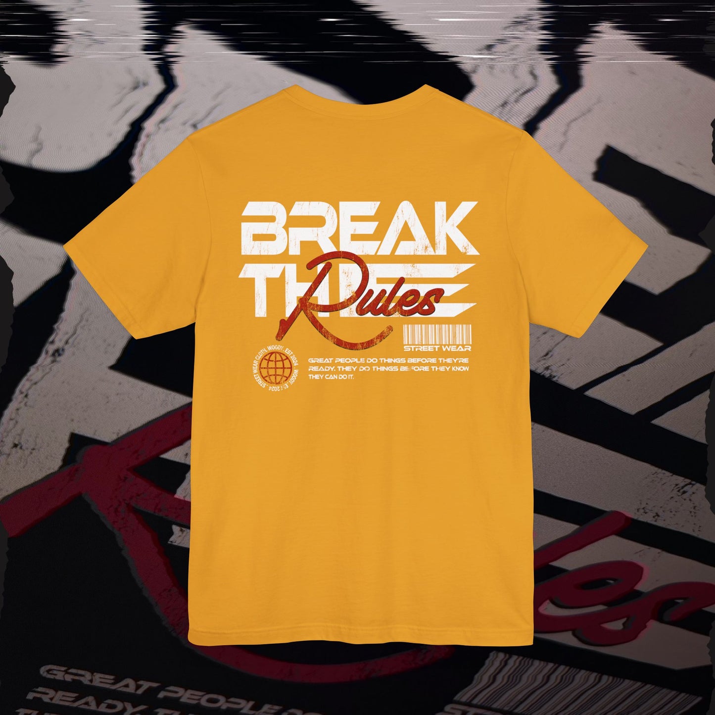 Break The Rules - Gold - T-Shirt