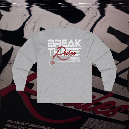 Break The Rules - Sports Grey - Long Sleeve T-Shirt