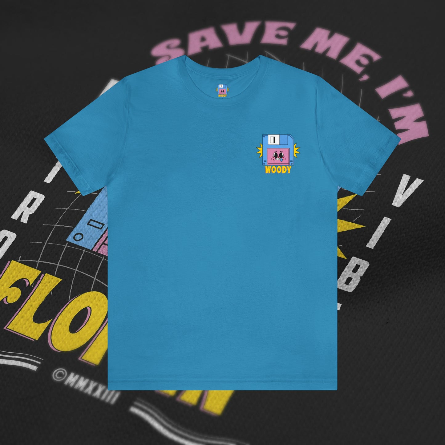 Save Me, I'm Floppin' - Aqua - T-Shirt